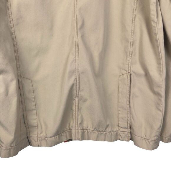 Plugg Jacket Womens XL Khaki Front Pocket Military Style‎ Utility Lightweight - Picture 7 of 11